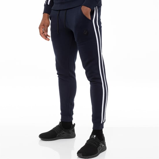 Heren Navy Tracksuit Joggers| Enzo Designer Menswear - Image 1