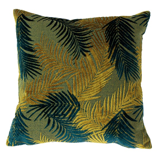 Paoletti Palmgrove Fluwelen Jacquard Kussen met Verenvulling - Image 1