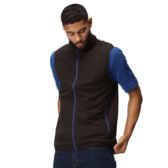 Regatta Mens Navigate Fleece Gilet (Black/New Royal)