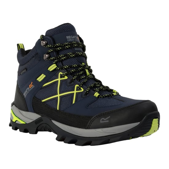 Regatta Heren Samaris III wandelschoenen (Navy/Lime Punch) - Image 3