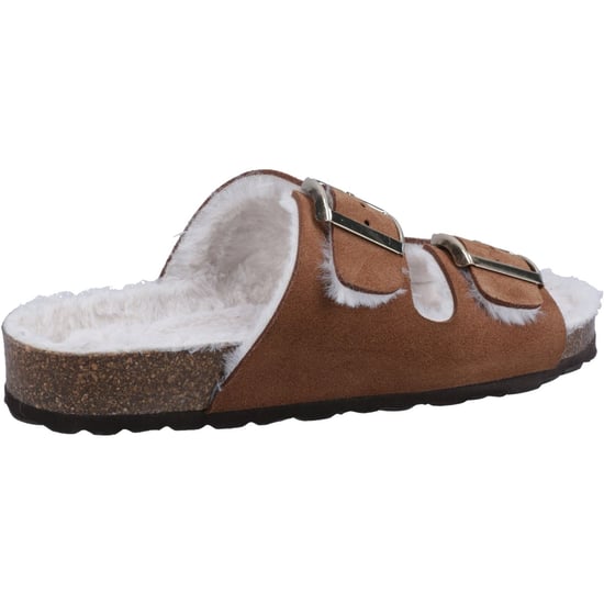 Hush Puppies Jessie Leren Vrouwen Slippers Tan - Image 2