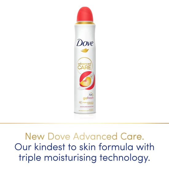 Dove Advanced Care Go Fresh AntiPerspirant Spray Peach & White Blossom, 3x200ml