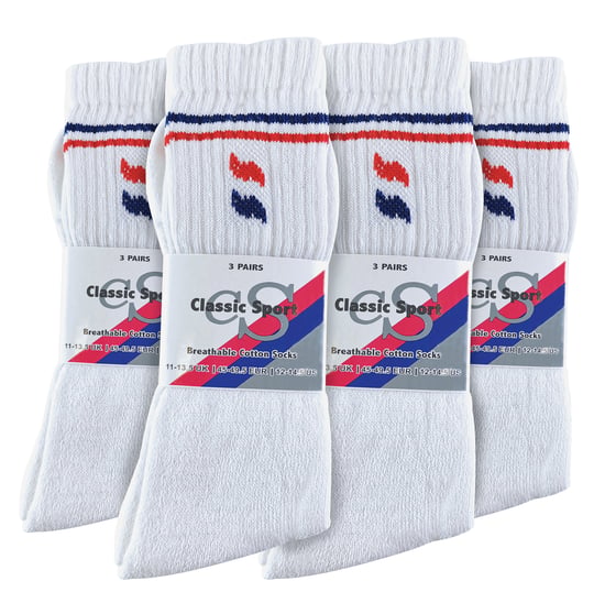 Sock Snob - 12 paar katoenen sportsokken voor heren - Wit - Image 2