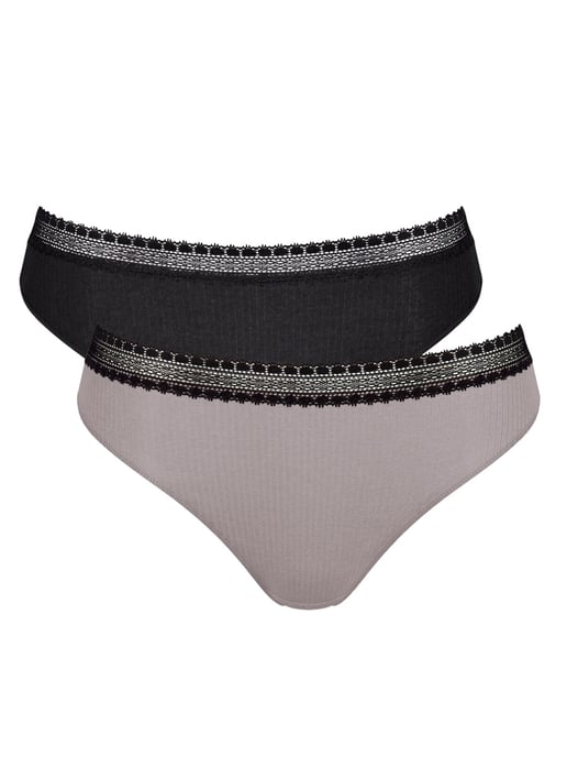 GO Ribbed Tai Briefs 2 Pack
