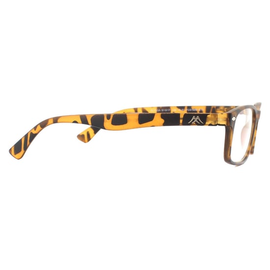 Montana Rectangular Unisex Matte Turtle Brown Glasses