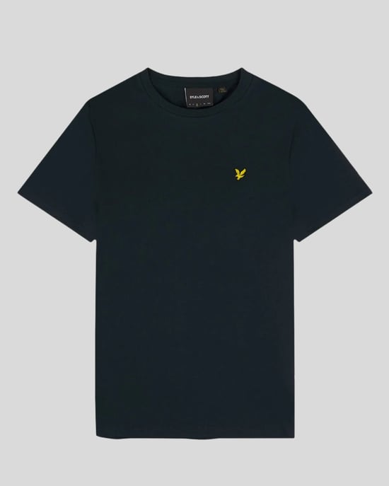 Heren effen T-shirt Plus in marineblauw - Image 1
