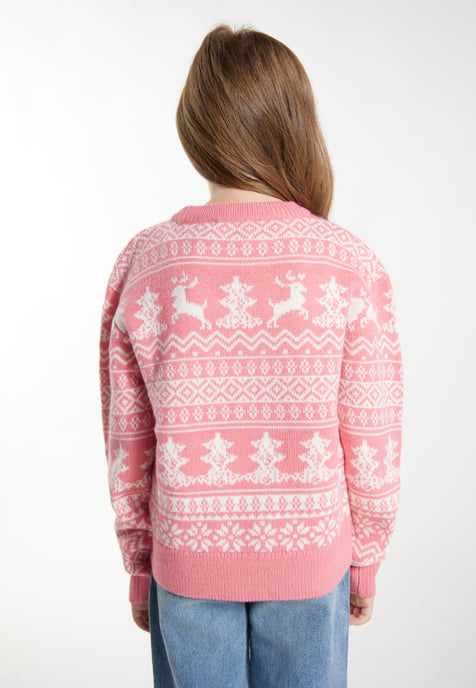 Mymo Jumper meisjes (kinderen) roze wit - Image 4