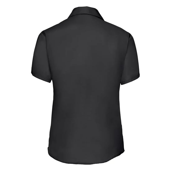 Russell Collection Dames/Dames Ultimate Non-Iron Shirt met Korte Mouwen (Zwart) - Image 2