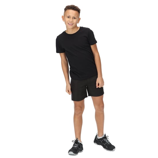 Regatta Childrens/Kids Sorcer Mountain III Shorts (Black/Seal Grey)