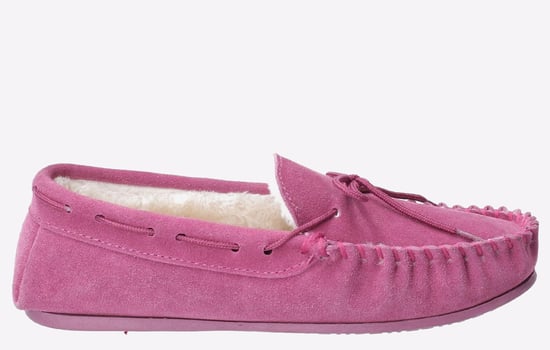 Hush Puppies Allie Suède Damesroze Pantoffels - Image 1