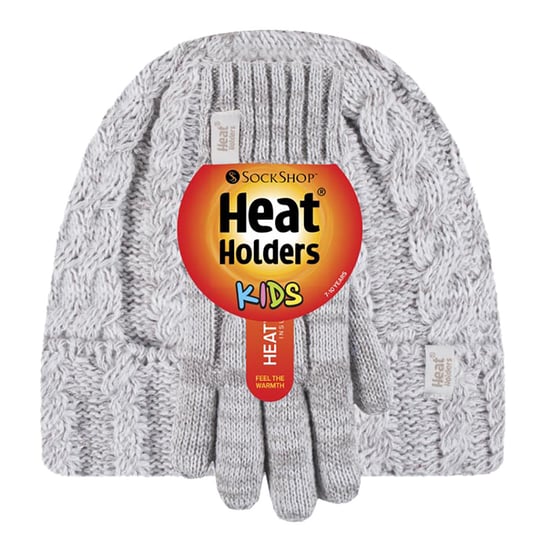 Heat Holders Kabelgebreide warme mutshandschoenenset voor meisjes - CO5P14 - Image 2