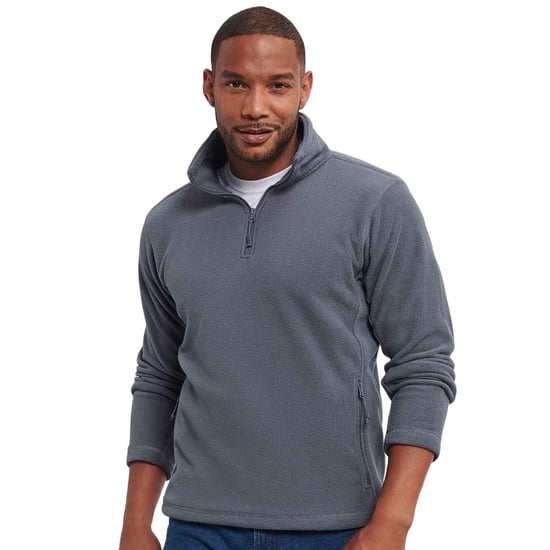 Russell Heren Ritssluiting Outdoor Fleece Top (Konvooi Grijs) - Image 4