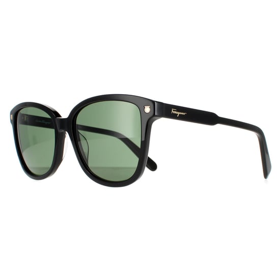 Salvatore Ferragamo Vierkant Dames Zwart Groente SF815s - Image 2