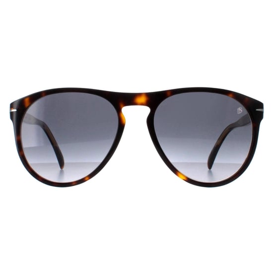 David Beckham Round Mens Dark Tortoise Grey Gradient DB1008/S
