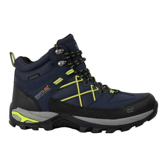 Regatta Heren Samaris III wandelschoenen (Navy/Lime Punch) - Image 1