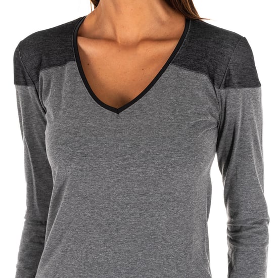 Women's V-neck long sleeve outdoor t-shirt DB756
