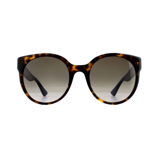 Gucci Sunglasses GG0035S 004 Havana Glitter Blue and Red Brown