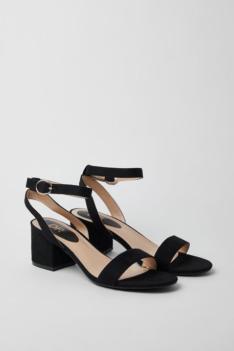 Wide Fit Tommi Barely There Mid Block Heel Sandals - Image 3