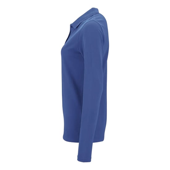 SOLS Dames/Dames Perfect Pique Poloshirt met Lange Mouwen (Koningsblauw) - Image 3