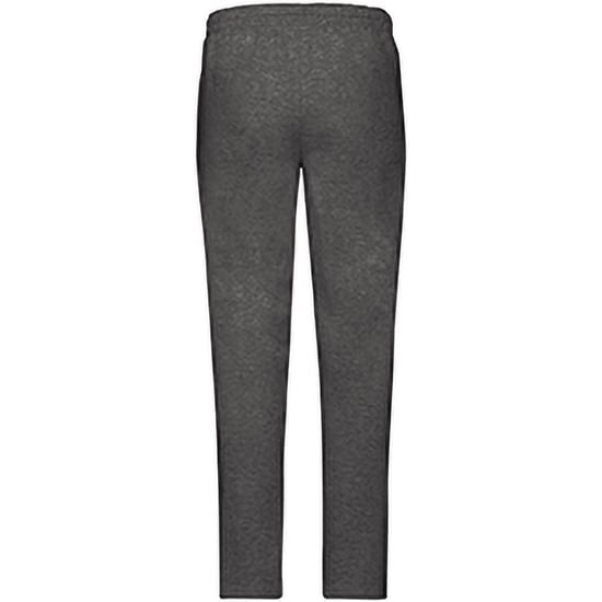 Fruit Of The Loom Mens Open Hem Jog Pants / Jogging Bottoms (Dark Heather)