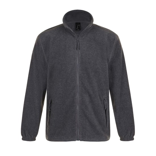 SOLS Heren North Full Zip Outdoor Fleece Jacket (Grijze Mergel) - Image 1