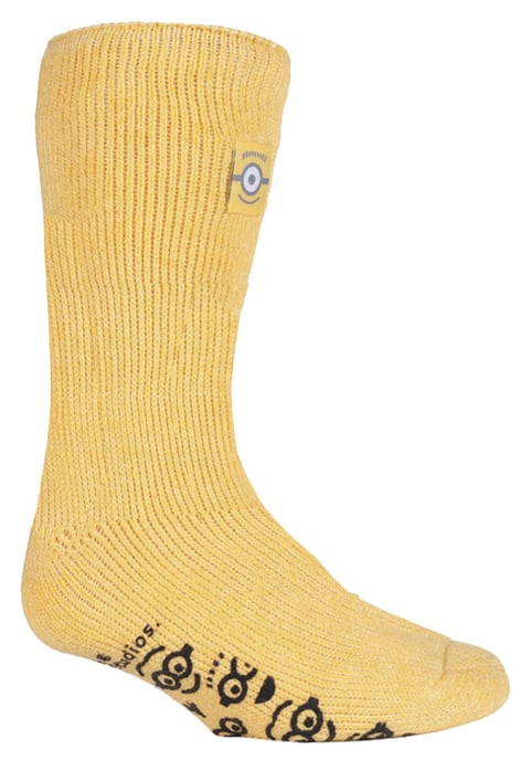 Heat Holders Karakter thermo pantoffelsokken voor kinderen - Minions - Image 1