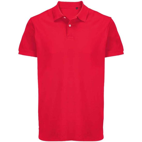 SOLS Unisex Adult Pacific Piqué Tweelingnaaldssteek Poloshirt (Volksrood) - Image 1