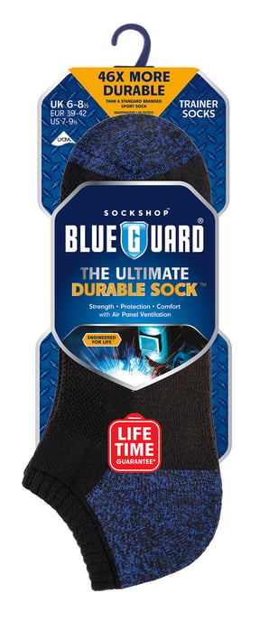 Blue Guard Versterkte hiel- en teen korte werksokken - Zwart - Image 2