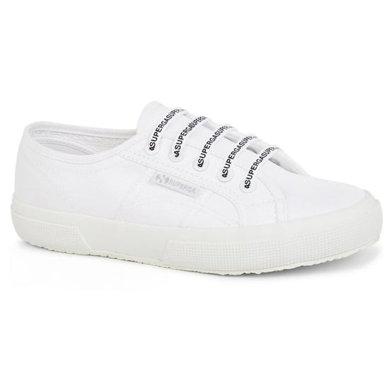 Superga Katoenen schoenveters met logo (Wit) - Image 1