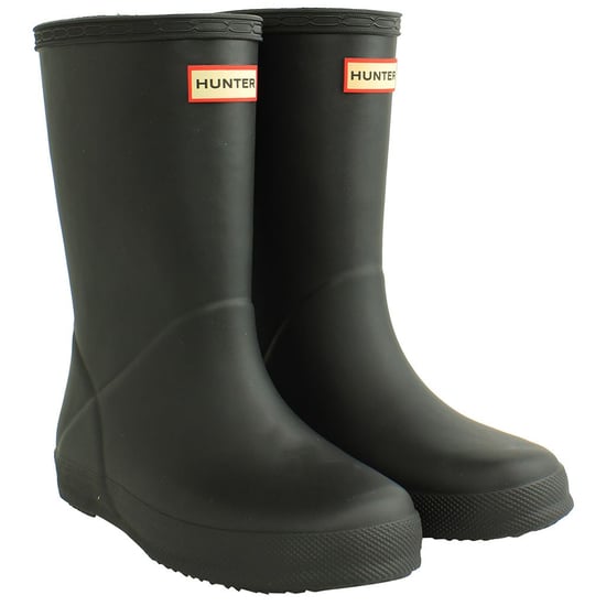 Hunter Original First Kinder Zwart Wellingron Laarzen - Image 1