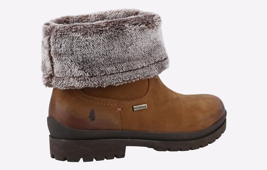 Hush Puppies Alice Leren Damesschoenen In Camelkleur - Image 3