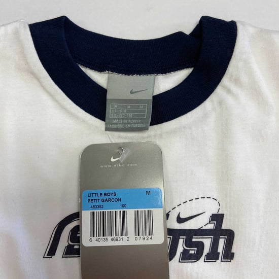 Vintage Nike Boys White "Swoosh" T-Shirt