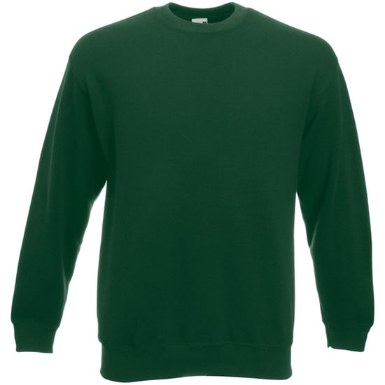 Fruit Of The Loom Heren Set-In Belcoro® garen Sweatshirt (Bottle Groen) - Image 1