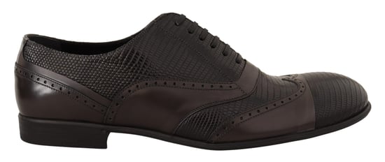 Dolce & Gabbana Bruine Huidleren Oxford Dress Schoenen voor Herren - Image 1