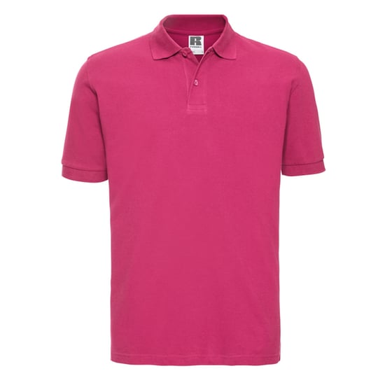 Russell Heren Klassiek Katoenen Polo Shirt (Fuchsia) - Image 1