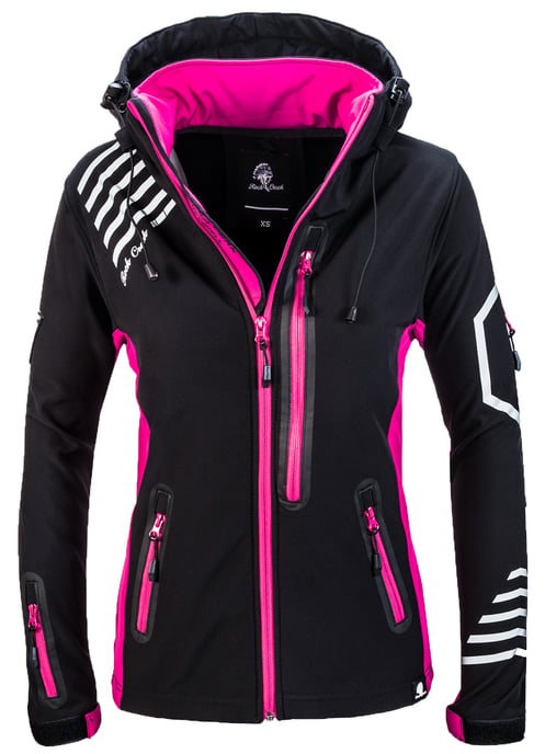 Rock Creek Jacke Schwarz meliert