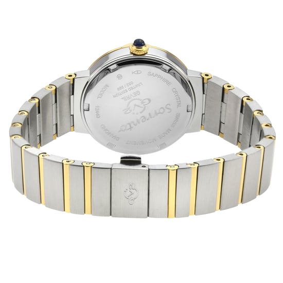 GV2 Women's Sorrento Diamond sWiss Quartz Black MOP Dial, Watch