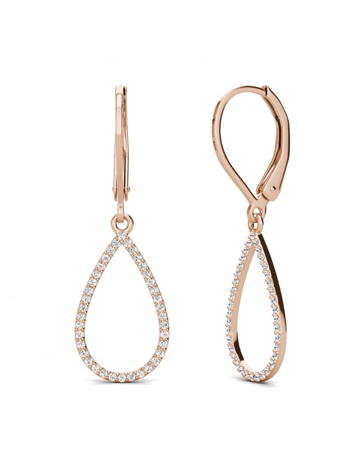Laelia Dangling Hoop Earrings - Oostenrijks kristal - Image 1