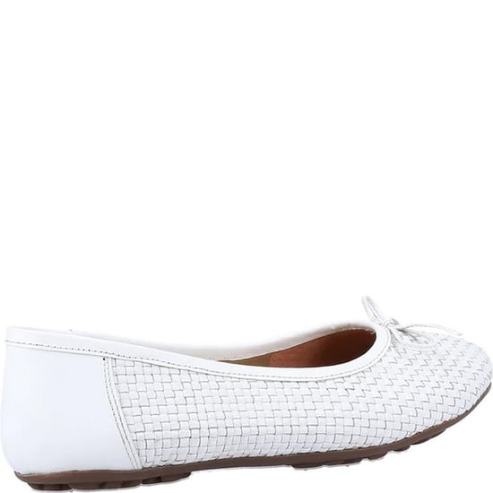 Hush Puppies Dames/Dames Ballerina Leren Pompen (Wit) - Image 4