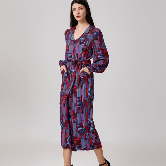 Jumpsuit met grafische print en V-hals - Image 3