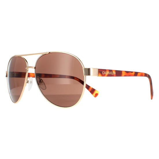 Calvin Klein Aviator Mens Gold Brown CK19316S