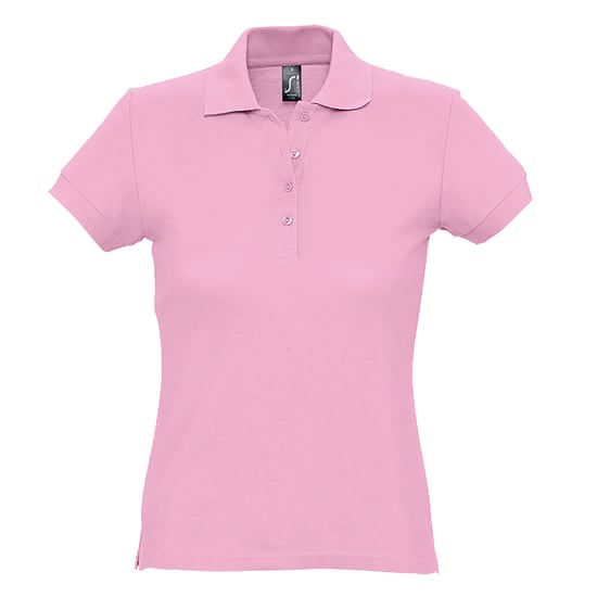 SOLS Womens/Ladies Passion Pique Short Sleeve Polo Shirt (Pink)