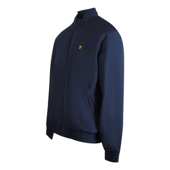 Lyle & Scott Navy Blue Quilted Sleeve Full Zip Jacket