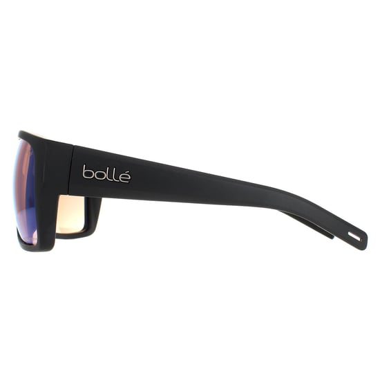 Bolle Square Mens Matte Black Phantom+ Polarized Photochromic Falco Sunglasses