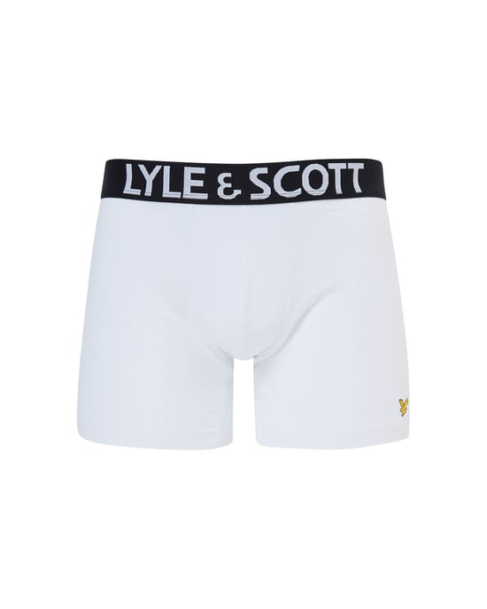Lyle & Scott - Set van 3 modieuze zwembroeken in zwart - Image 3