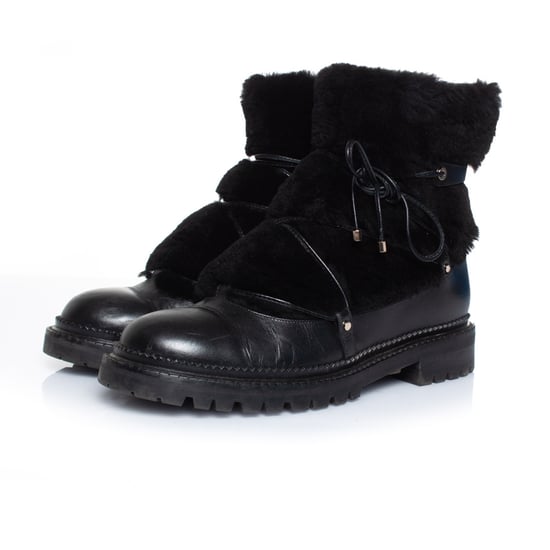 Bontversierde leren veterschoenen - Image 1