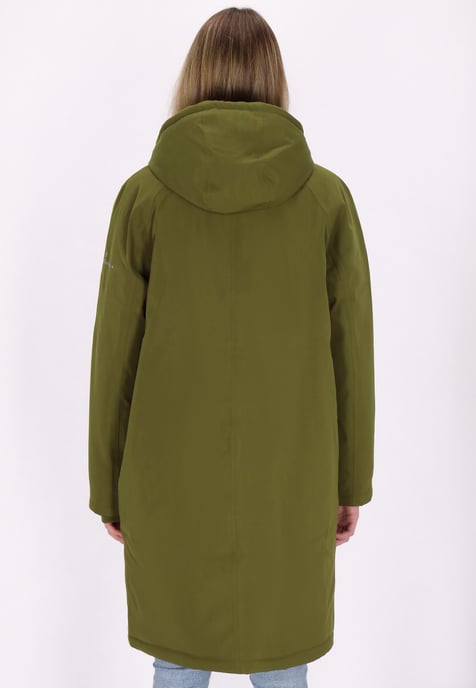 Dreimaster Winter parka Dames olijf - Image 4