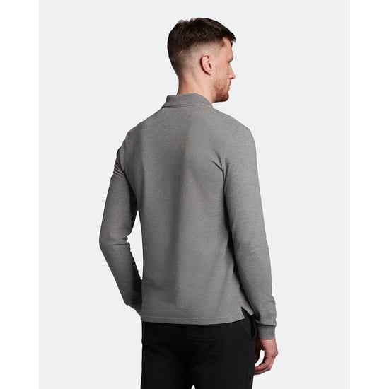 Lyle & Scott Polo shirt met lange mouwen in Grijs - Image 2