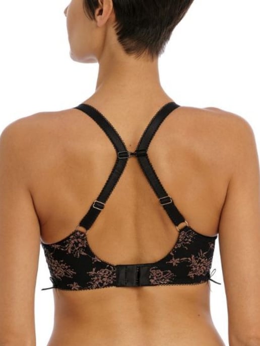 Offbeat Decadence Side Support Bra - Vintage Rose