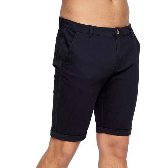 Crosshatch Heren Sinwood Chino Shorts (Marineblauw) - Image 1